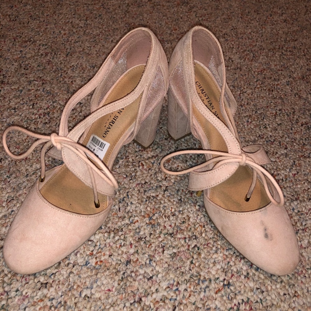 Pink high heels